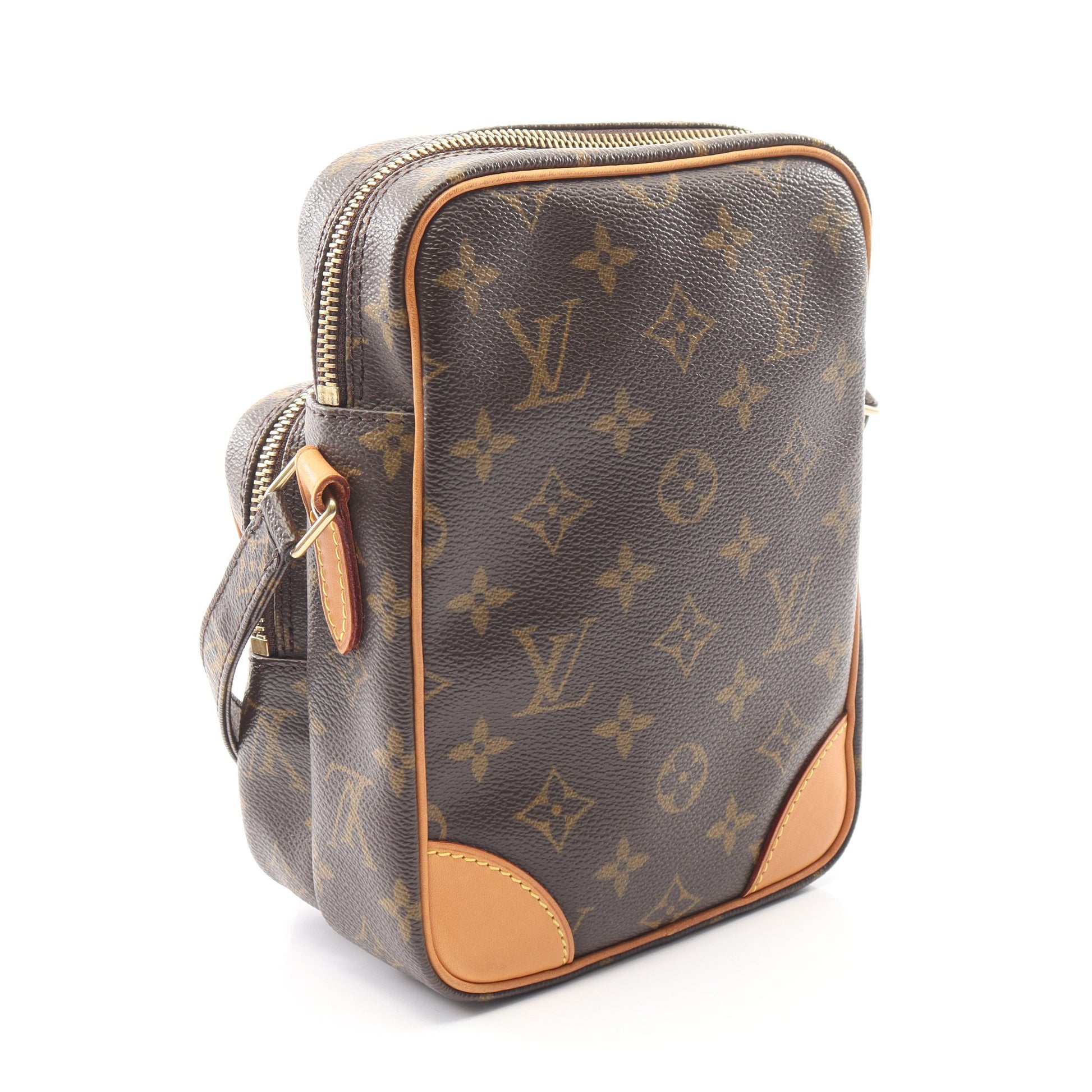 アマゾン モノグラム ショルダーバッグ PVC レザー ブラウン ルイヴィトン バッグ LOUIS VUITTON
