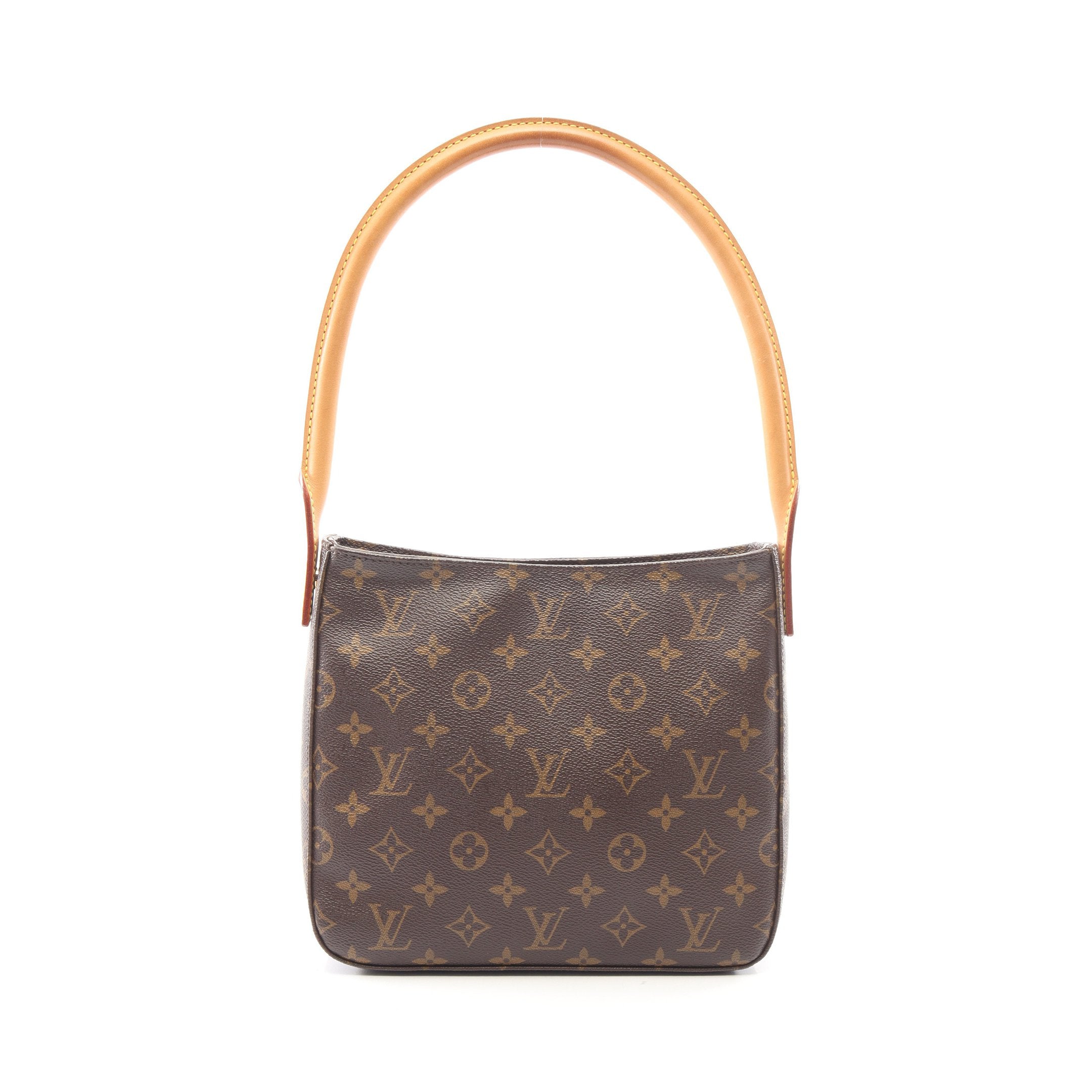 ルイ・ヴィトン LOUIS VUITTON ルーピング ショルダーバッグ バッグ PVCコーティングキャンバス レザー モノグラム レディース ブラウン系 M12939 【中古】 LOUIS VUITTON（ルイ・ヴィトン） ミニルーピング モノグラム