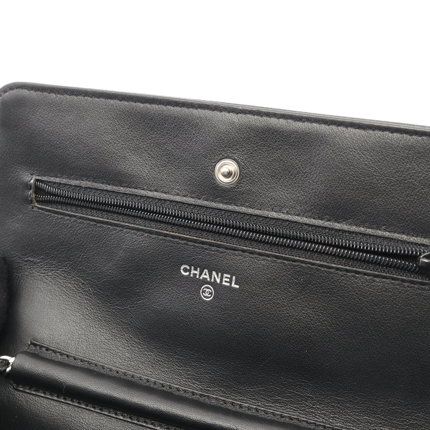 ココマーク チェーンウォレット キャビアスキン ブラック シルバー金具 シャネル バッグ CHANEL