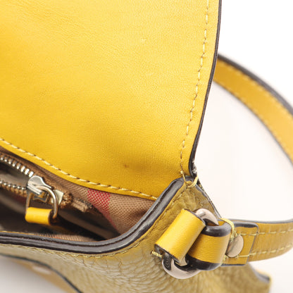 ロゴ ショルダーバッグ レザー イエロー バーバリー バッグ BURBERRY