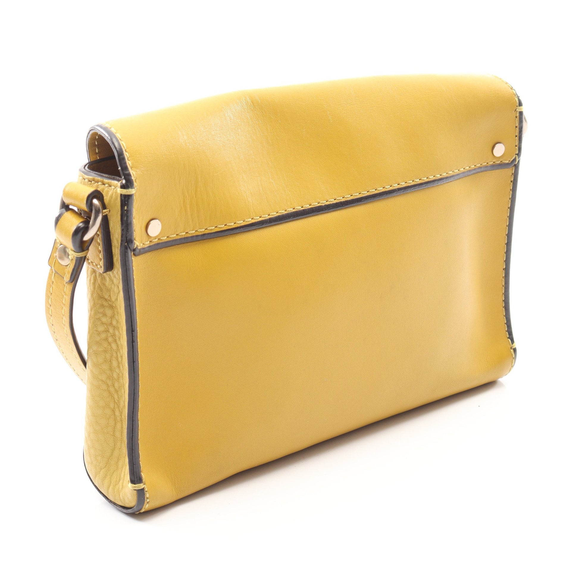 ロゴ ショルダーバッグ レザー イエロー バーバリー バッグ BURBERRY