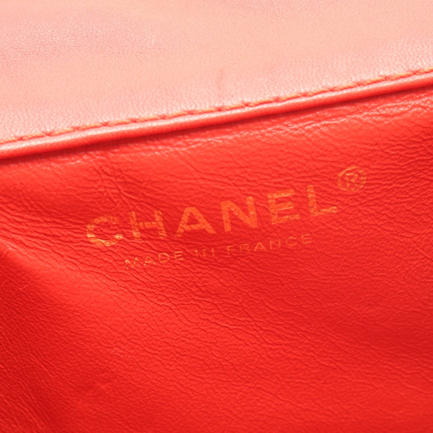 2.55 マトラッセ クラッチ ショルダーバッグ エナメルレザー レッド ゴールド金具 シャネル バッグ CHANEL
