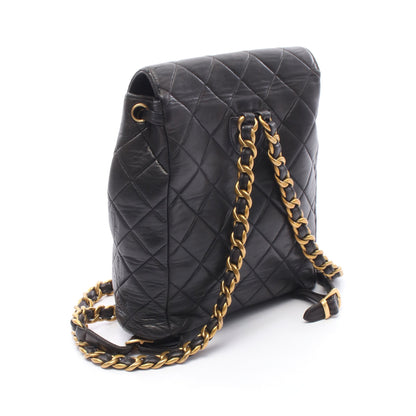 マトラッセ バックパック リュックサック ラムスキン ブラック ゴールド金具 シャネル バッグ CHANEL