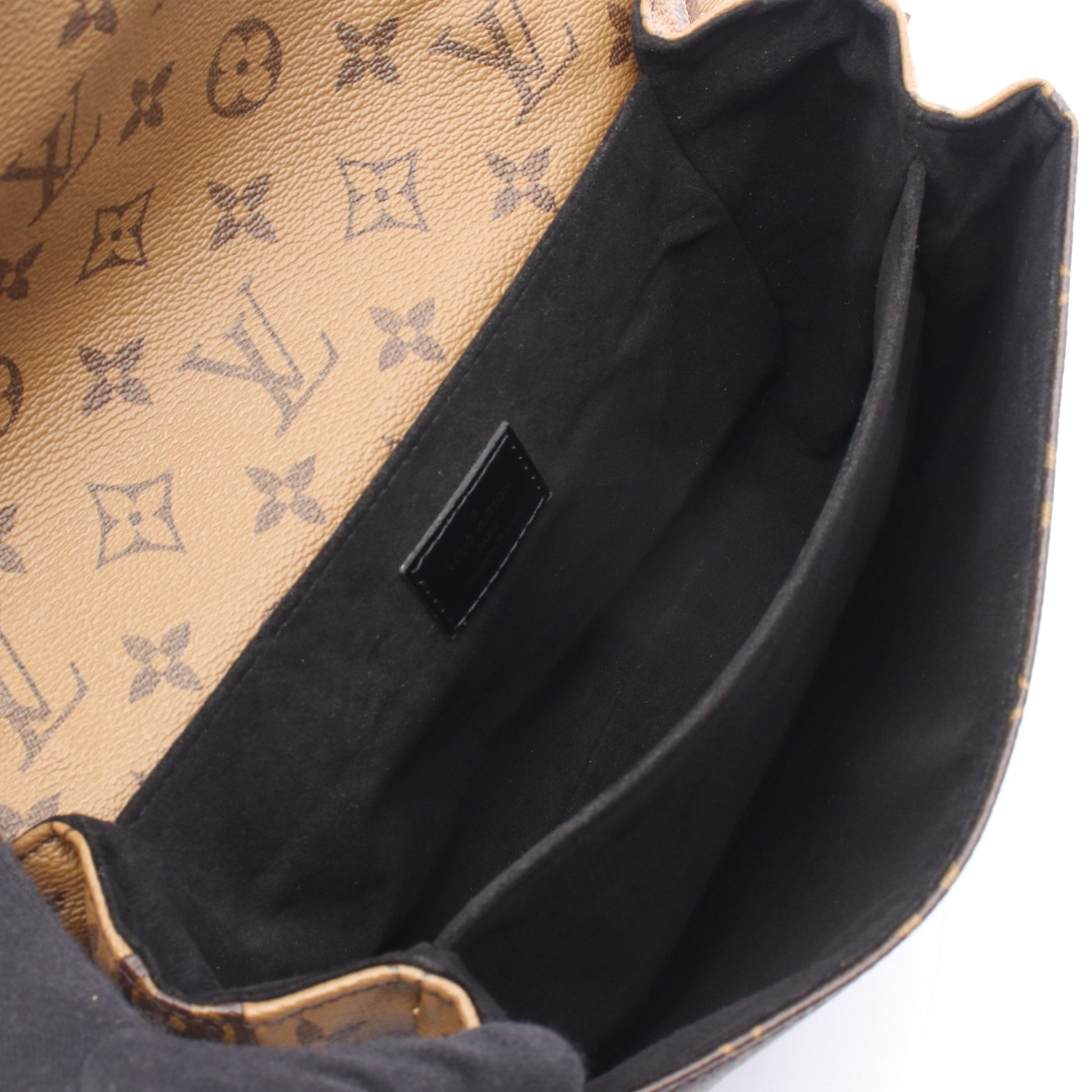ポシェット メティス MM モノグラムリバース 2WAY ハンドバッグ PVC レザー ブラウン ブラック ルイヴィトン バッグ LOUIS VUITTON