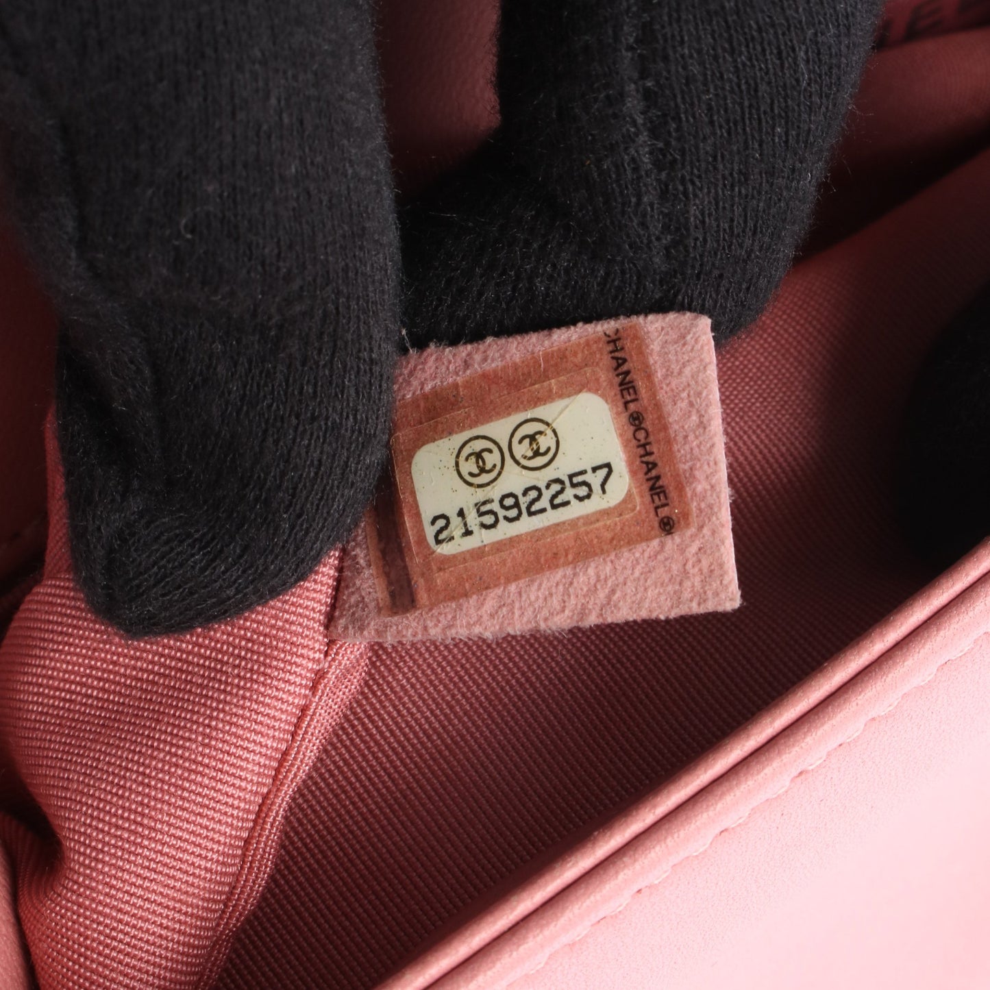 ボーイシャネル チェーンショルダーバッグ ラムスキン ピンク シルバー金具 シャネル バッグ CHANEL