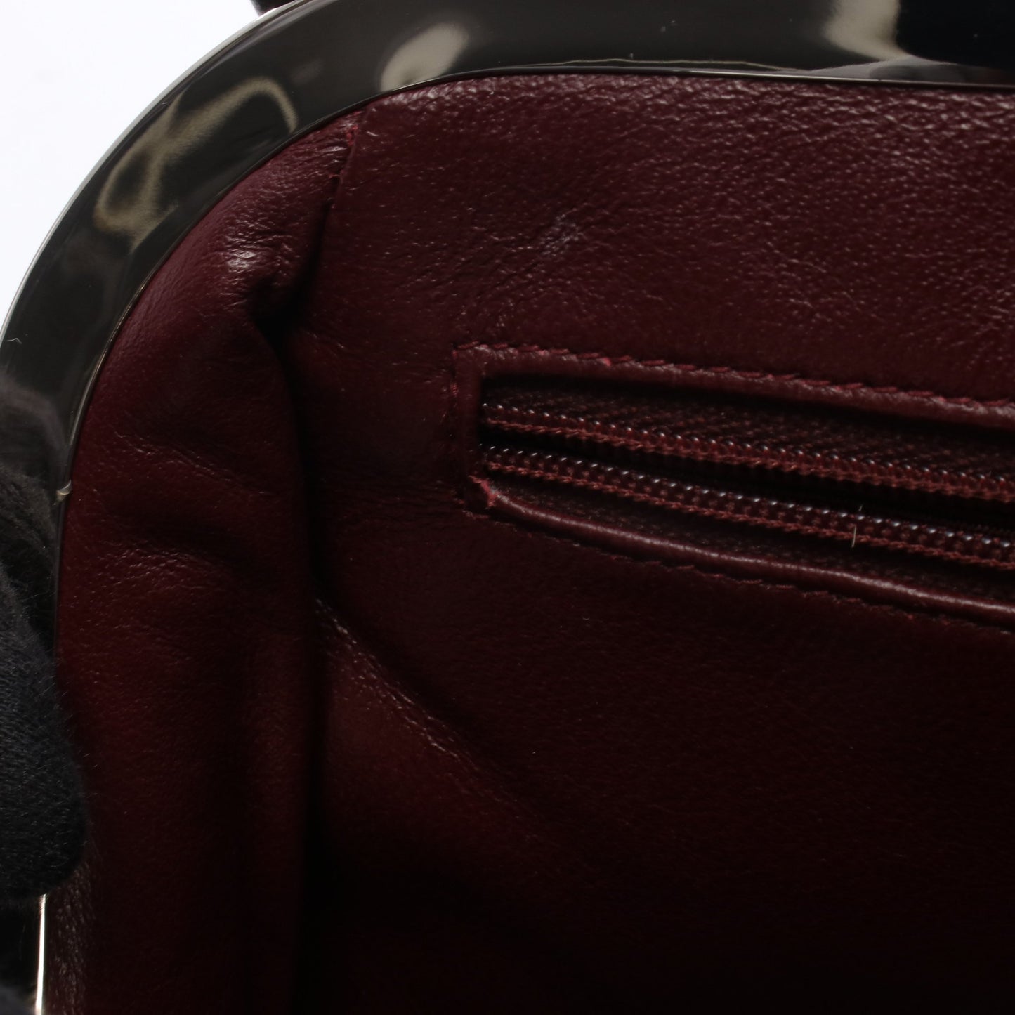 マトラッセ がま口 ハンドバッグ ハンドバッグ ラムスキン ブラック シルバー金具 シャネル バッグ CHANEL