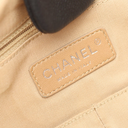 マトラッセ チェーンハンドバッグ チェーントートバッグ キャビアスキン ブラック シルバー金具 シャネル バッグ CHANEL