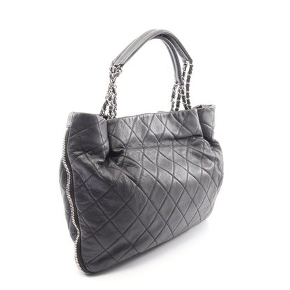 マトラッセ チェーンハンドバッグ チェーントートバッグ キャビアスキン ブラック シルバー金具 シャネル バッグ CHANEL