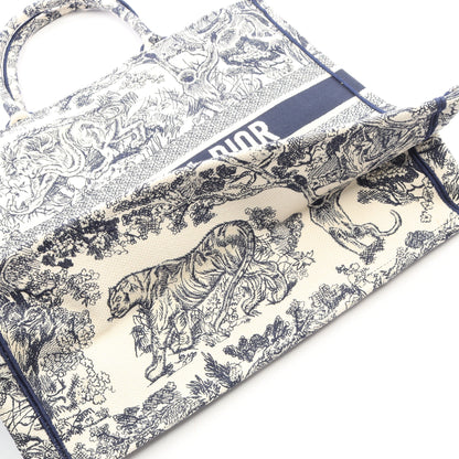 BOOK TOTE ブックトート ラージ ハンドバッグ トートバッグ キャンバス アイボリー ネイビー クリスチャンディオール バッグ Christian Dior