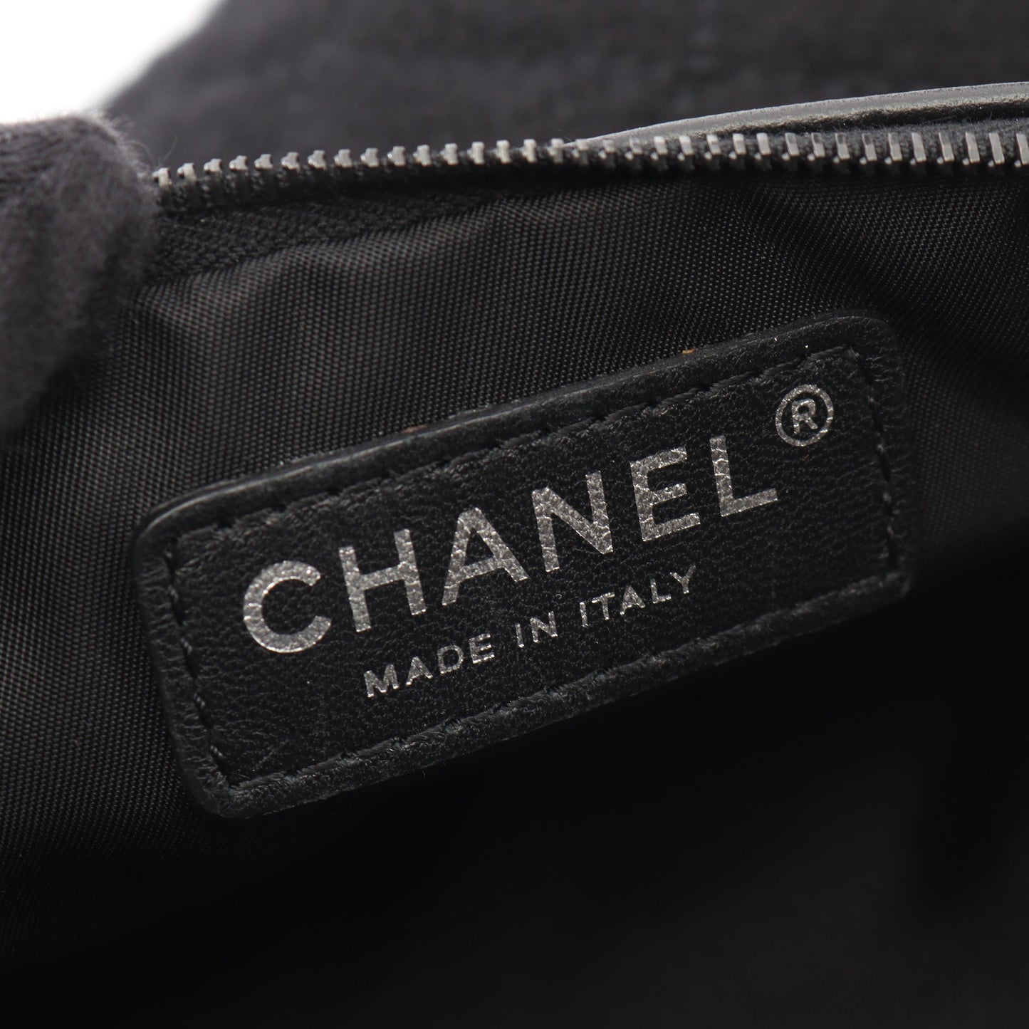 ココマーク リバーシブル ショルダーバッグ トートバッグ ナイロン パイル レザー ブラック シャネル バッグ CHANEL