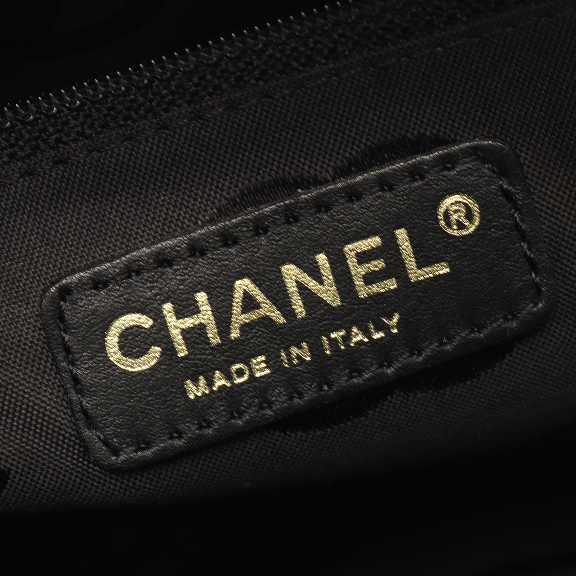 ワイルドステッチ ハンドバッグ レザー ブラック ゴールド金具 シャネル バッグ CHANEL