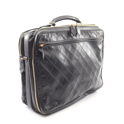 ビコローレ ビジネスバッグ 2WAY ビジネスバッグ ラムスキン ブラック ゴールド金具 ヴィンテージ シャネル バッグ CHANEL