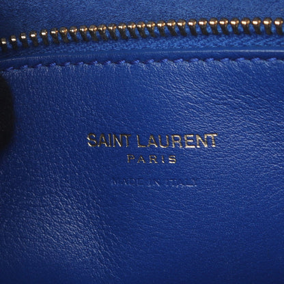 モノグラム カバス 2WAY ハンドバッグ レザー ブルー サンローランパリ バッグ SAINT LAURENT PARIS