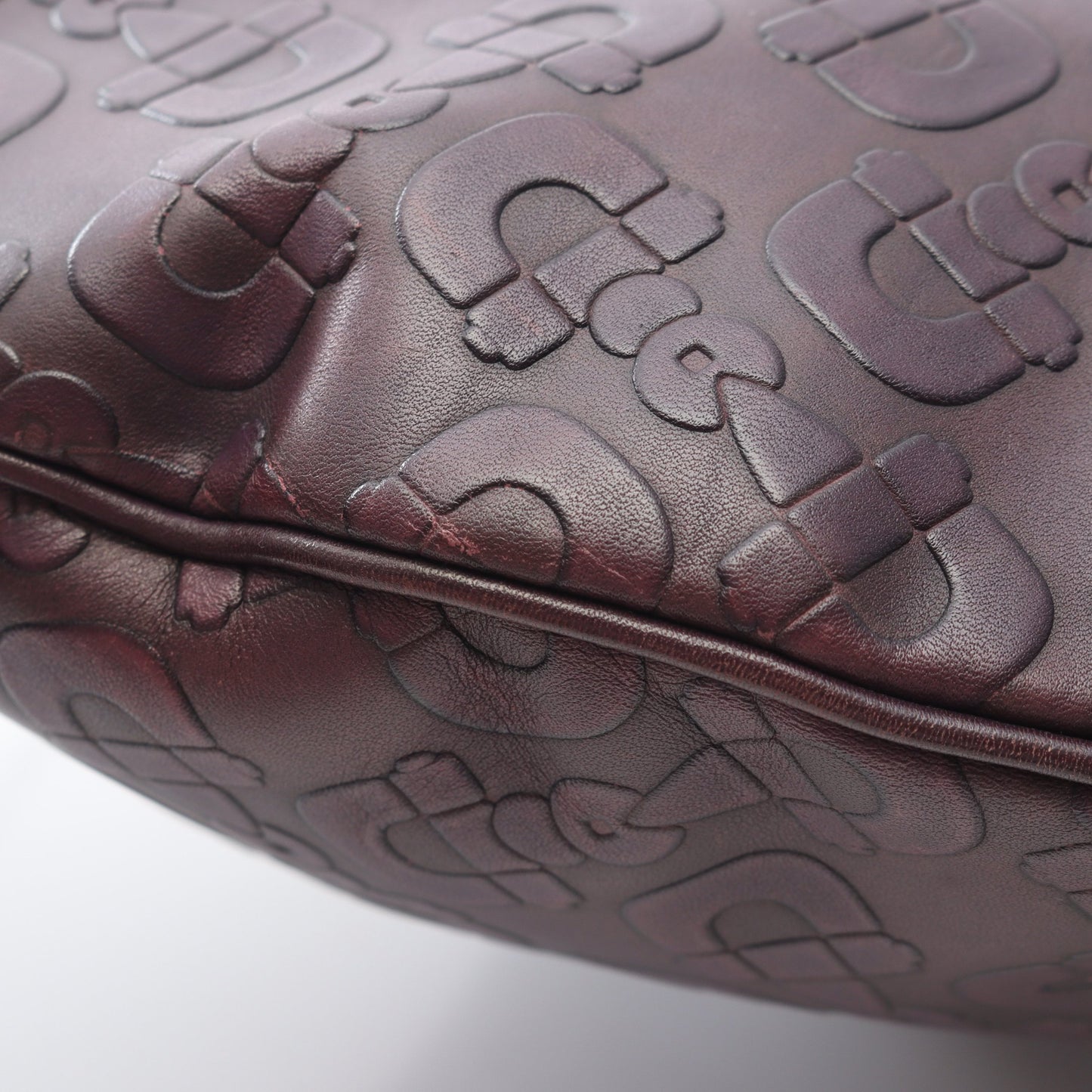 ホースビット ワンショルダーバッグ レザー パープル グッチ バッグ GUCCI