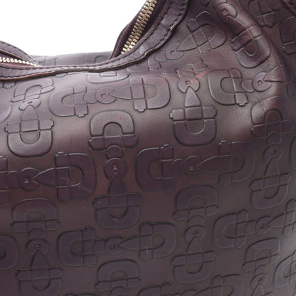 ホースビット ワンショルダーバッグ レザー パープル グッチ バッグ GUCCI