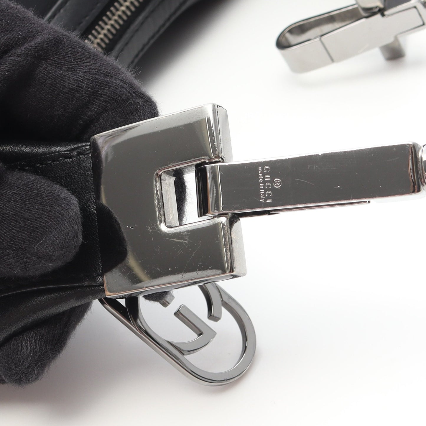 ワンショルダーバッグ レザー ブラック グッチ バッグ GUCCI