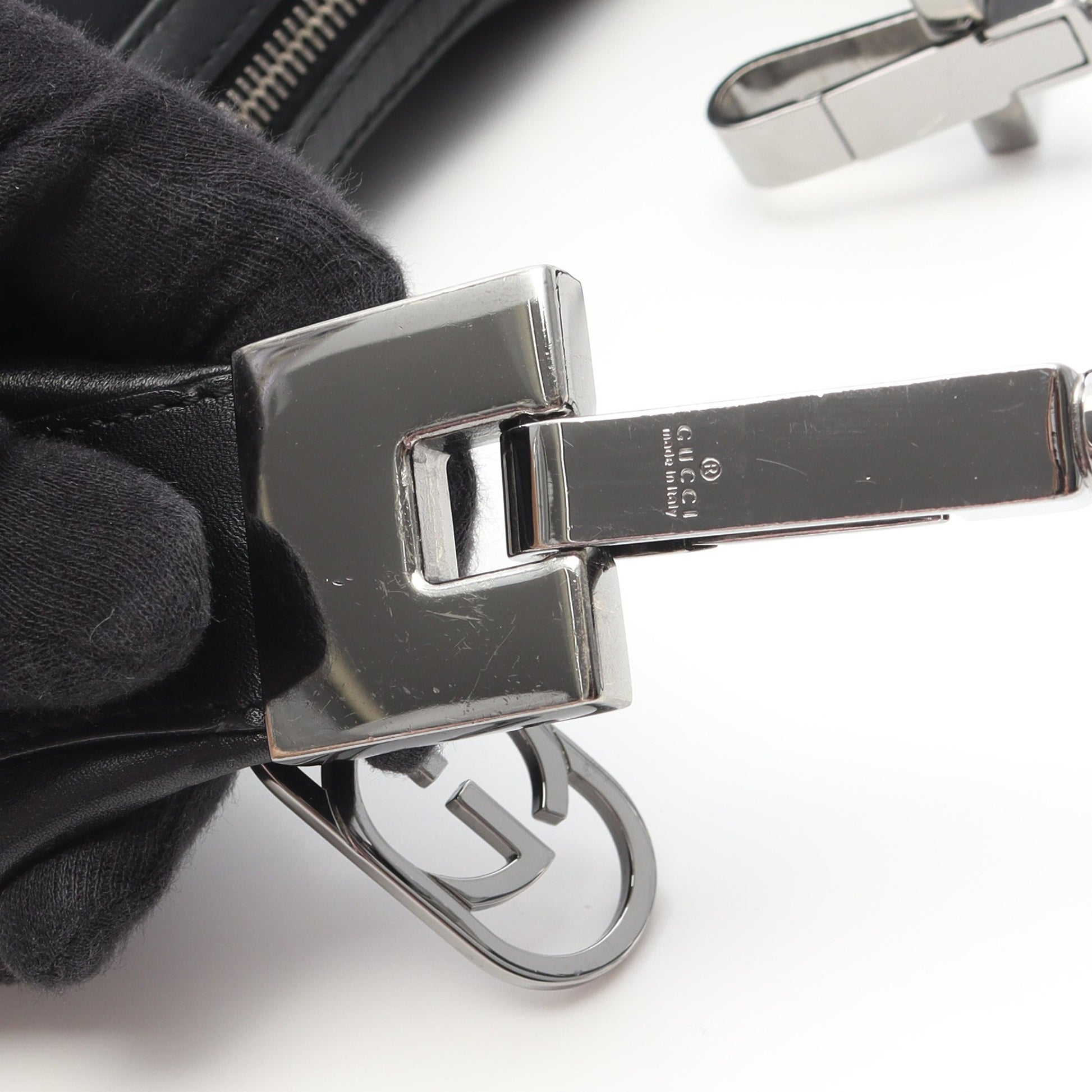 ワンショルダーバッグ レザー ブラック グッチ バッグ GUCCI