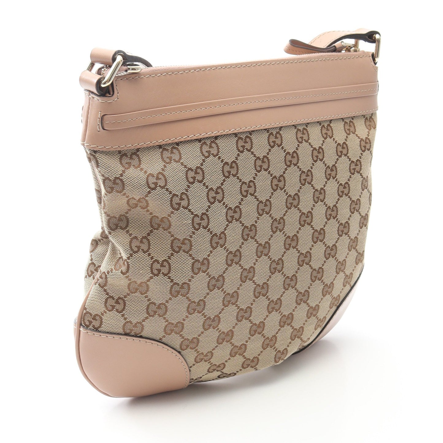 メイフェア GGキャンバス ショルダーバッグ キャンバス レザー ベージュ ピンクベージュ グッチ バッグ GUCCI