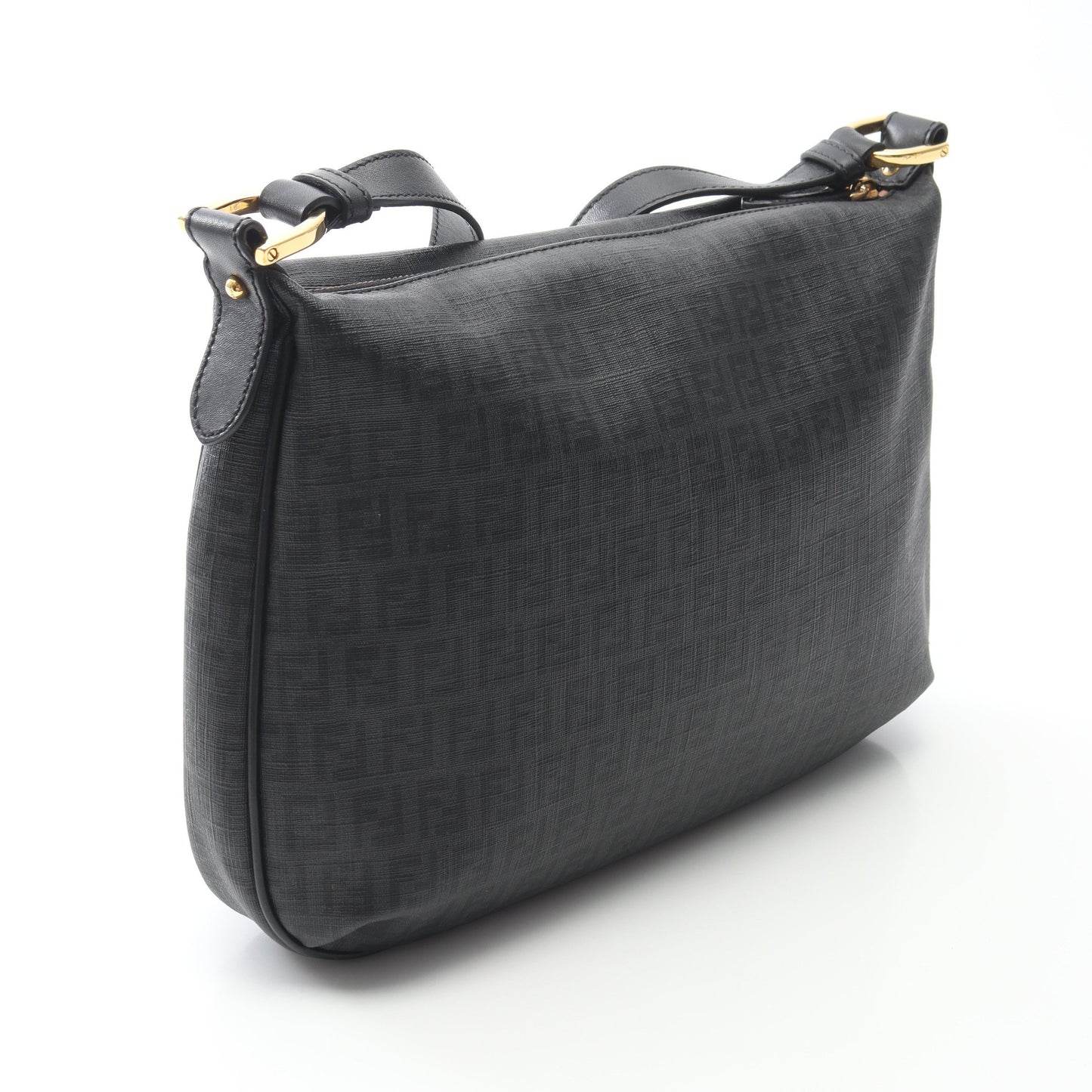 ズッキーノ ショルダーバッグ PVC レザー ブラック フェンディ バッグ FENDI