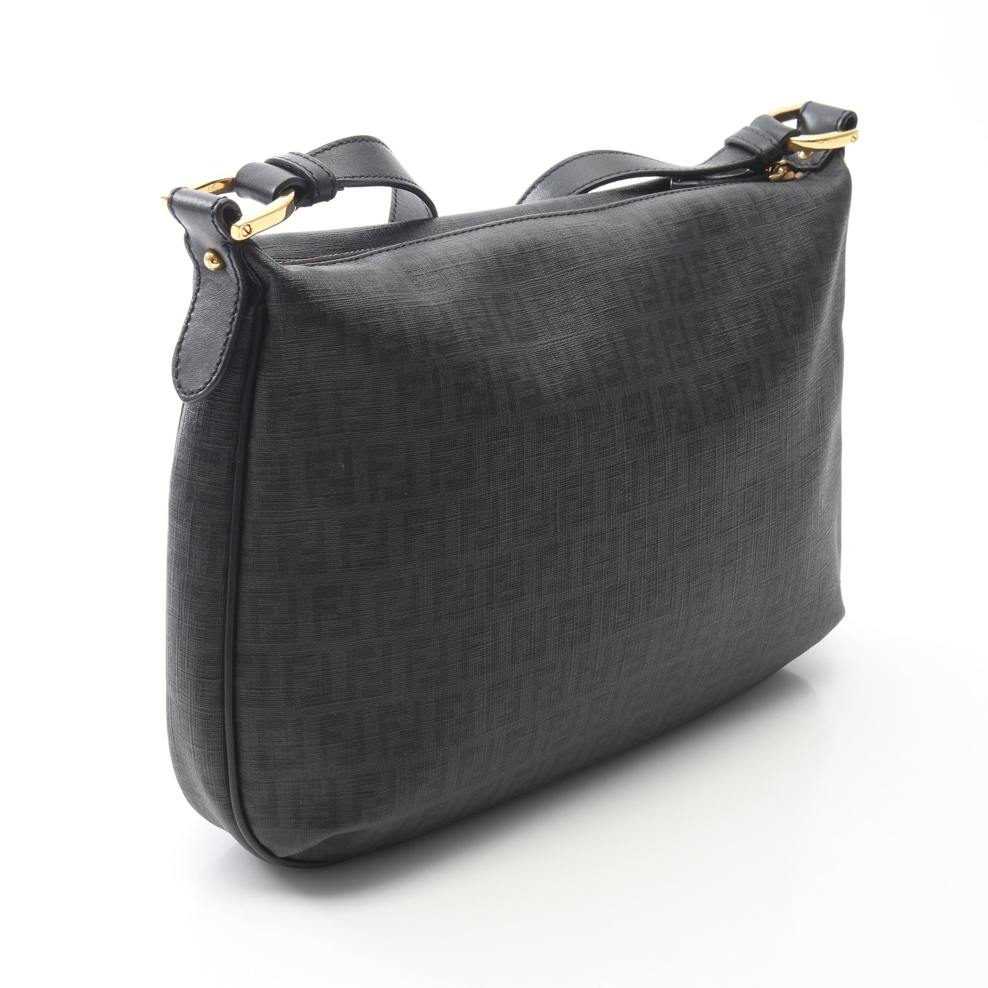 ズッキーノ ショルダーバッグ PVC レザー ブラック フェンディ バッグ FENDI