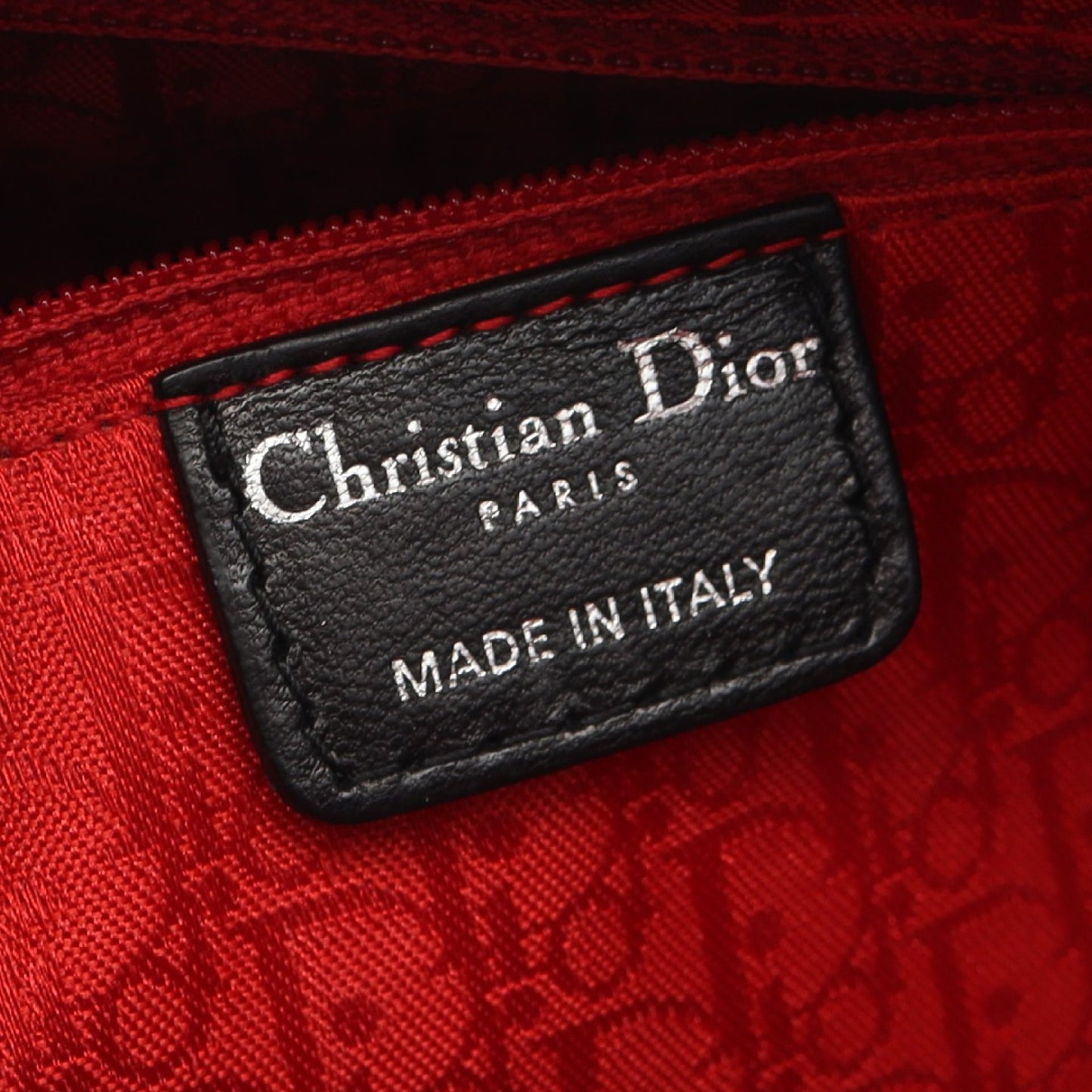 レディディオール ラージ ハンドバッグ レザー ブラック クリスチャンディオール バッグ Christian Dior