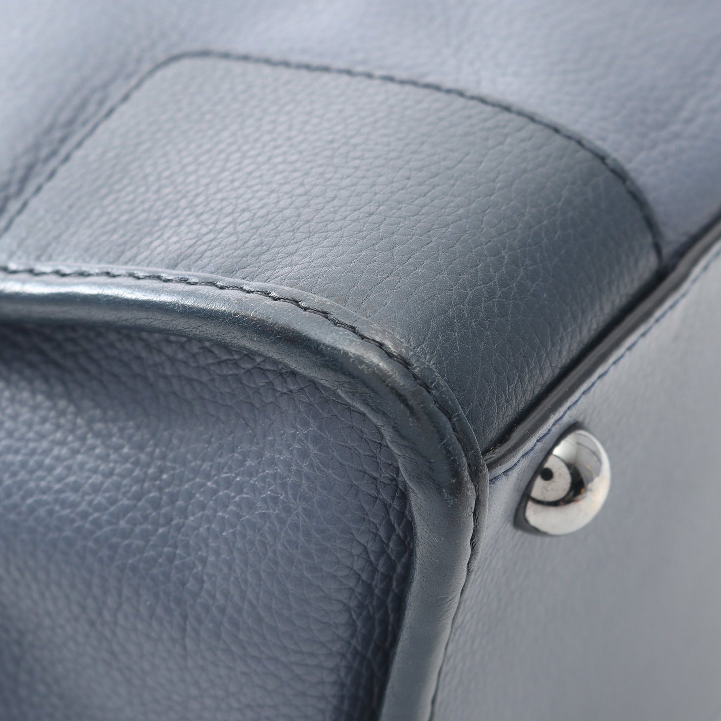 クルス 2WAY ハンドバッグ レザー ネイビー ロエベ バッグ LOEWE