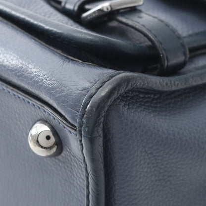 クルス 2WAY ハンドバッグ レザー ネイビー ロエベ バッグ LOEWE