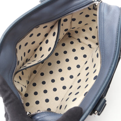 クルス 2WAY ハンドバッグ レザー ネイビー ロエベ バッグ LOEWE