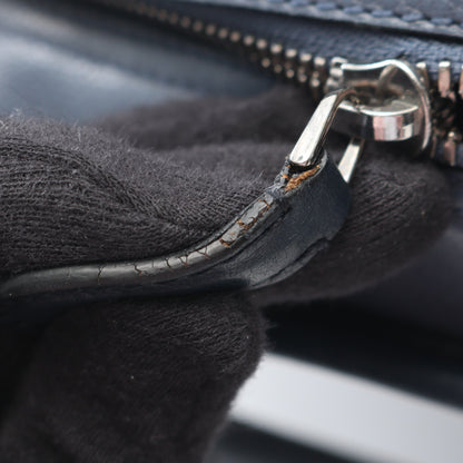 クルス 2WAY ハンドバッグ レザー ネイビー ロエベ バッグ LOEWE
