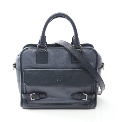 クルス 2WAY ハンドバッグ レザー ネイビー ロエベ バッグ LOEWE