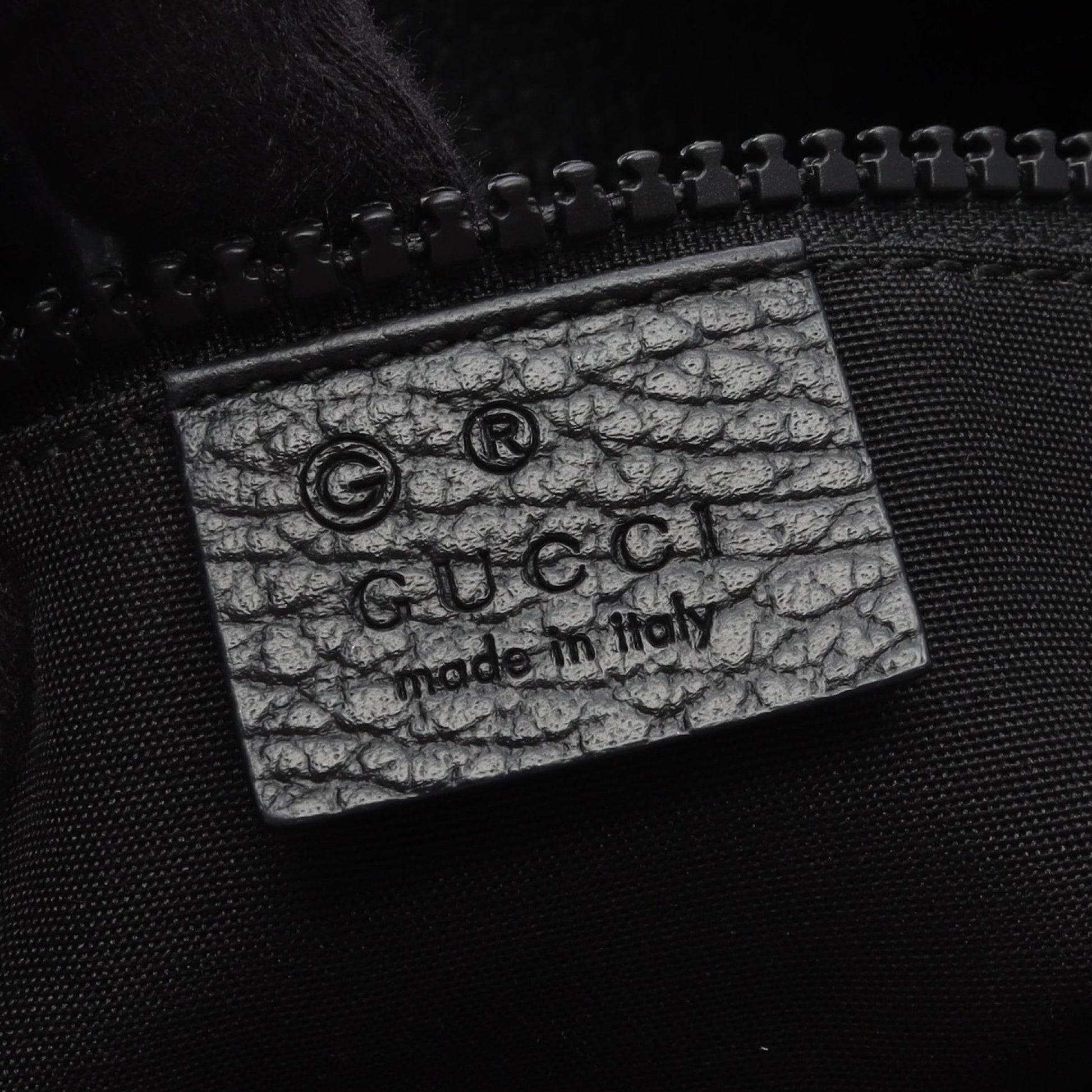 GGナイロン ハンドバッグ トートバッグ ナイロン レザー ブラック グッチ バッグ GUCCI