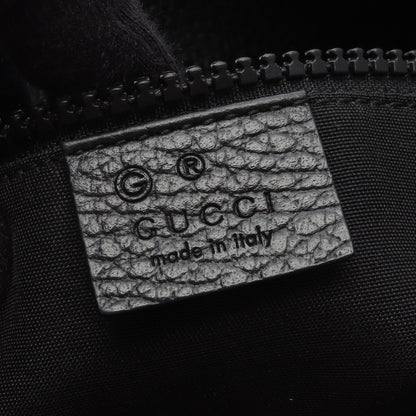 GGナイロン ハンドバッグ トートバッグ ナイロン レザー ブラック グッチ バッグ GUCCI