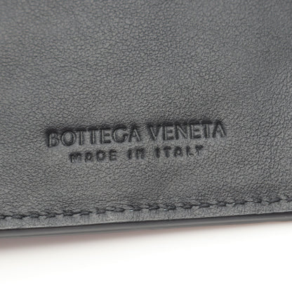 イントレチャート 札入れ 二つ折り長財布 レザー ブラック ボッテガヴェネタ 財布・小物 BOTTEGA VENETA