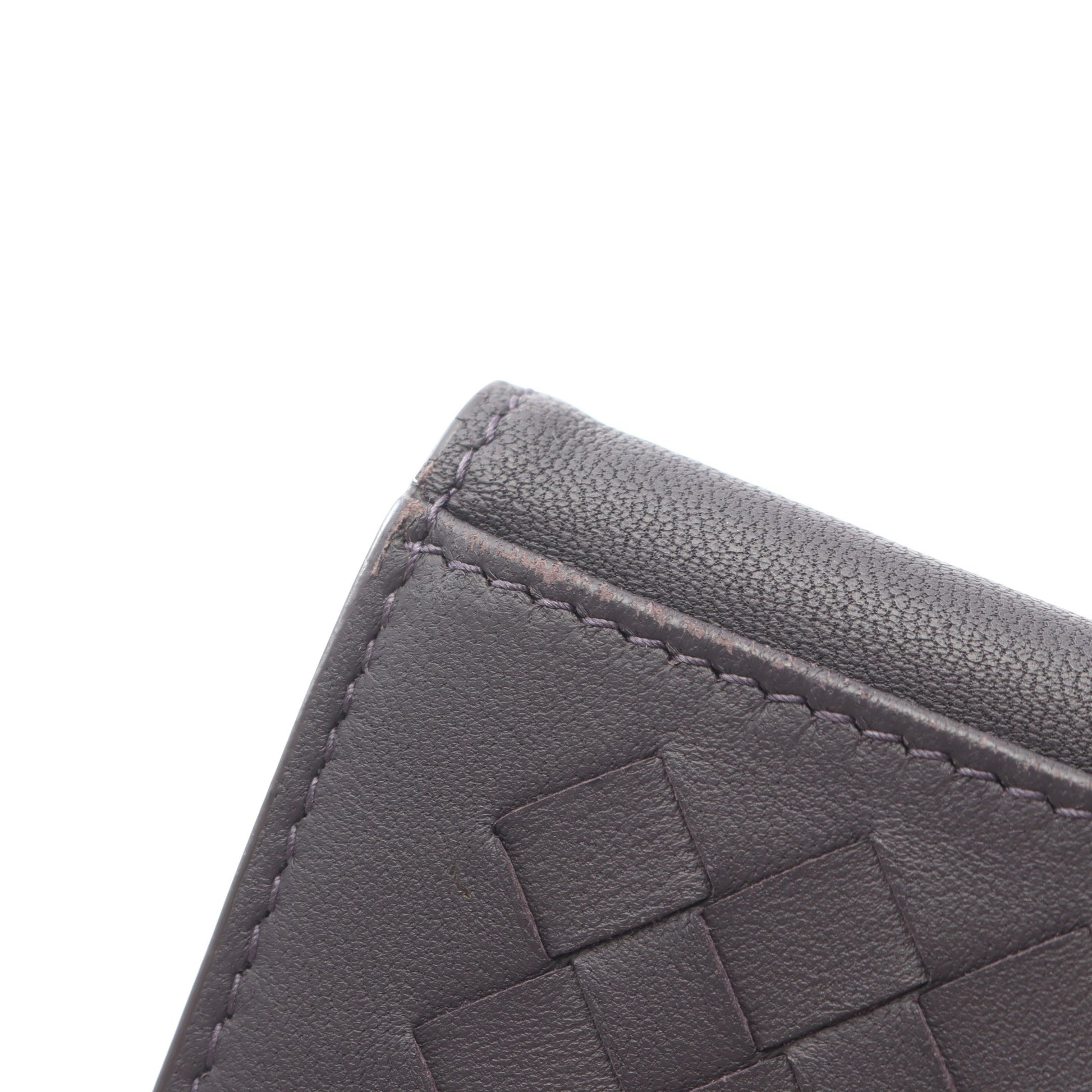 イントレチャート 札入れ レザー パープルグレー ボッテガヴェネタ 財布・小物 BOTTEGA VENETA