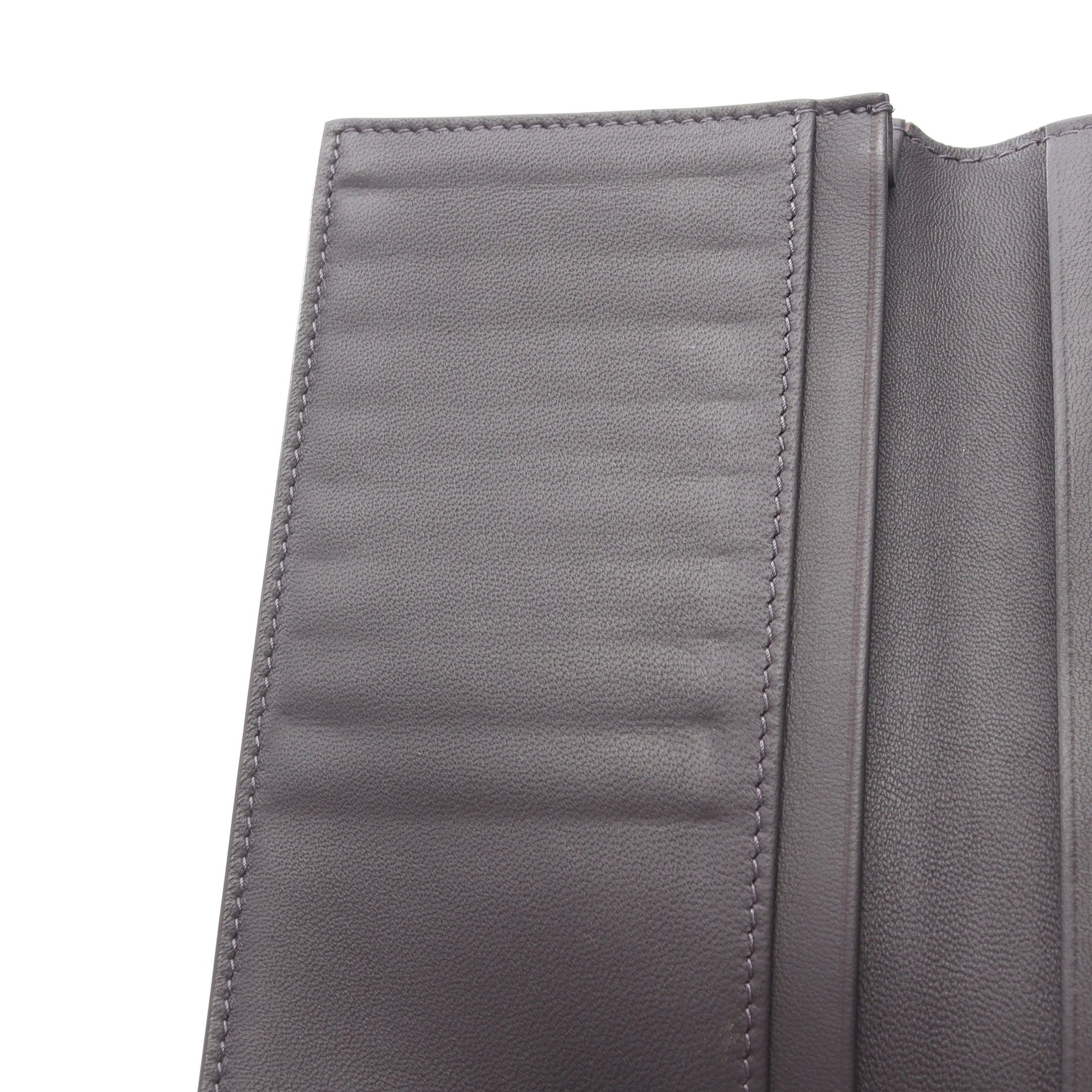 イントレチャート 札入れ レザー パープルグレー ボッテガヴェネタ 財布・小物 BOTTEGA VENETA
