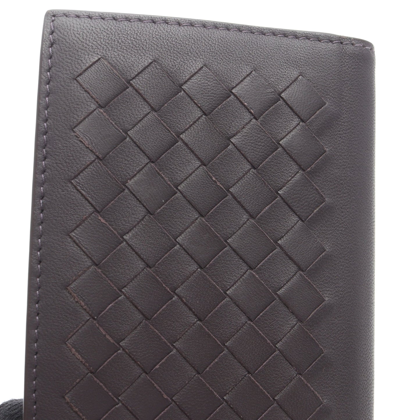 イントレチャート 札入れ レザー パープルグレー ボッテガヴェネタ 財布・小物 BOTTEGA VENETA