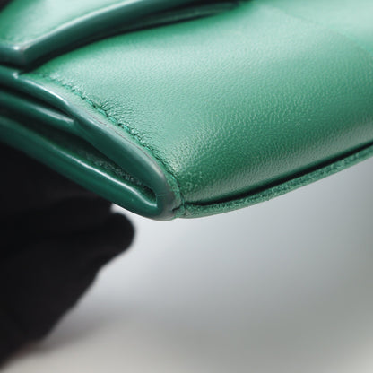 カセット マキシイントレチャート 二つ折り長財布 レザー グリーン ボッテガヴェネタ 財布・小物 BOTTEGA VENETA