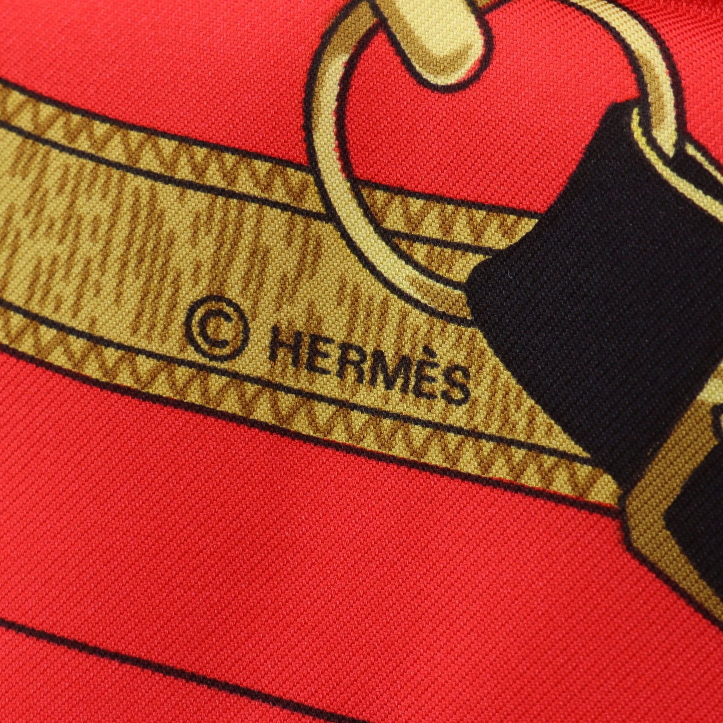 カレ90 Eperon d'or スカーフ シルク レッド マルチカラー エルメス 財布・小物 HERMES
