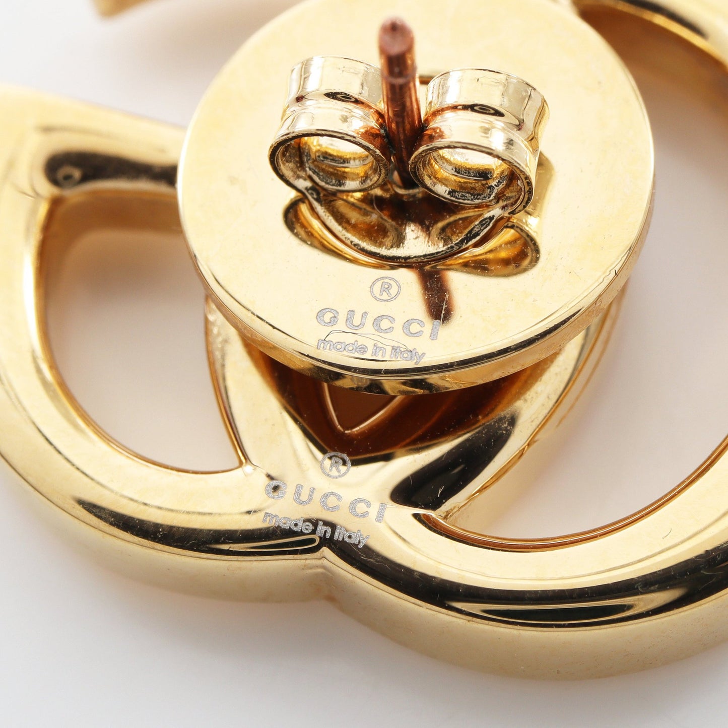 ダブルGスタッズ ピアス GP ゴールド グッチ アクセサリー GUCCI