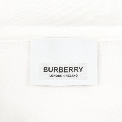 ロゴ刺繍 プルオーバーパーカー コットン ホワイト バーバリー トップス BURBERRY