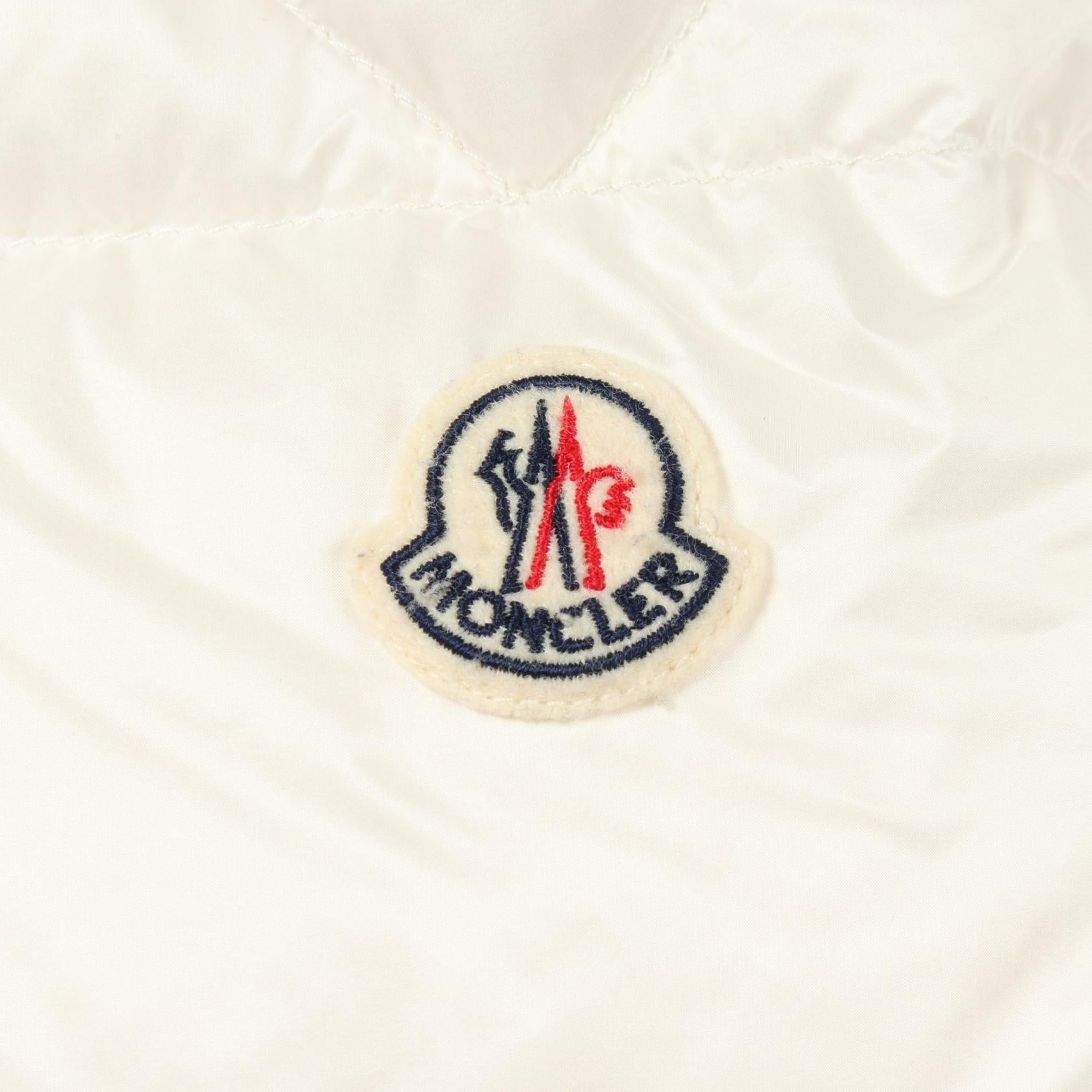 SALZMAN フード付き ダウンジャケット ナイロン ホワイト モンクレール アウター MONCLER