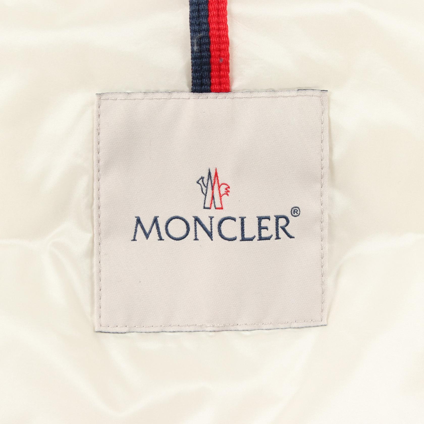 SALZMAN フード付き ダウンジャケット ナイロン ホワイト モンクレール アウター MONCLER