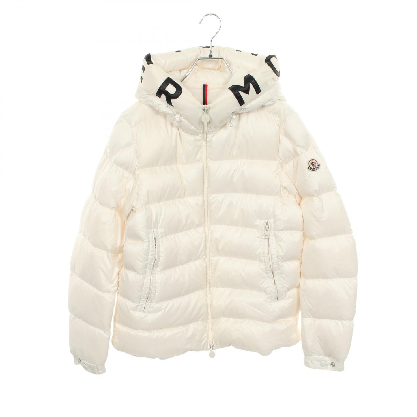 SALZMAN フード付き ダウンジャケット ナイロン ホワイト モンクレール アウター MONCLER