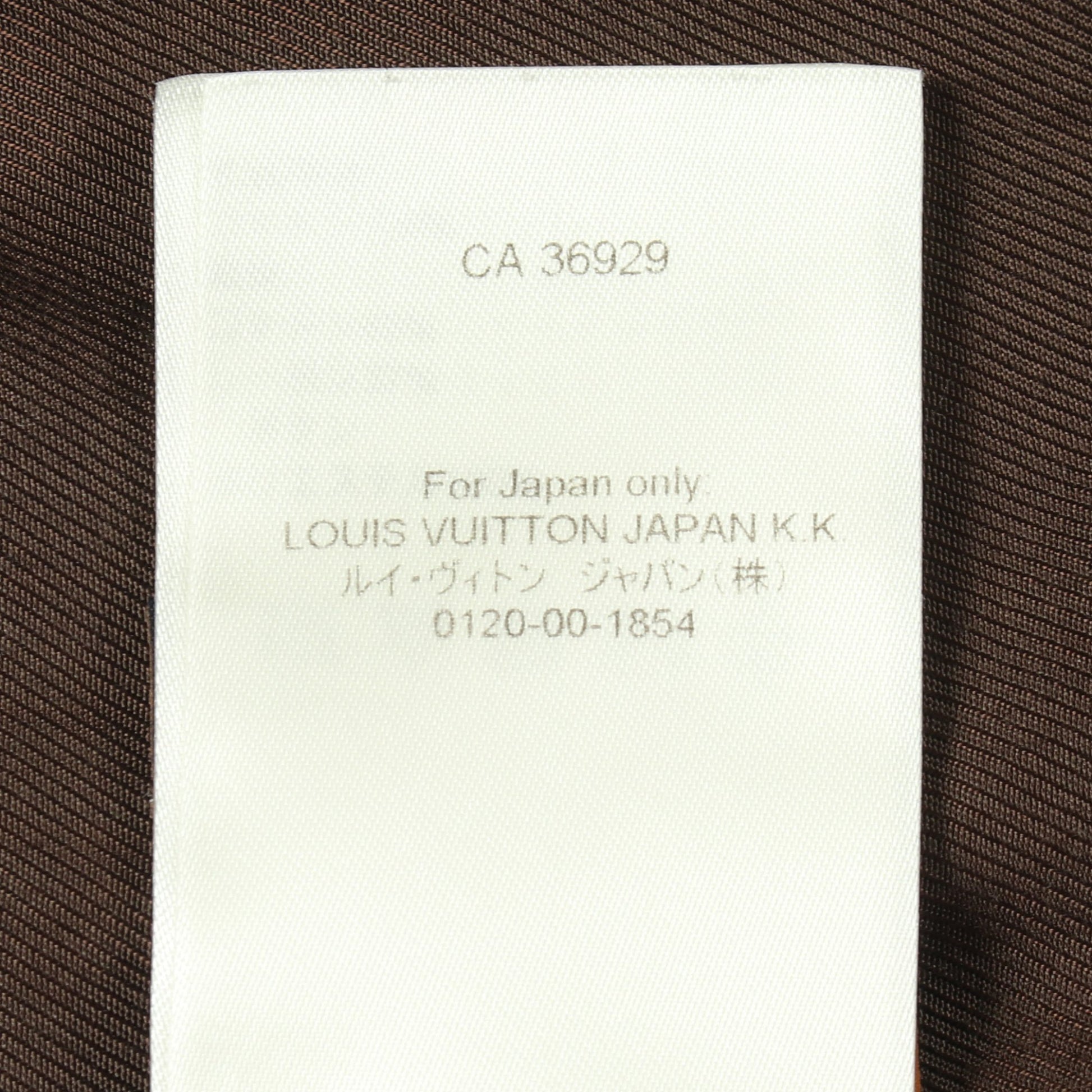モノグラムエンボスド オーバーシャツ ジャケット コットン ブラウン ルイヴィトン アウター LOUIS VUITTON