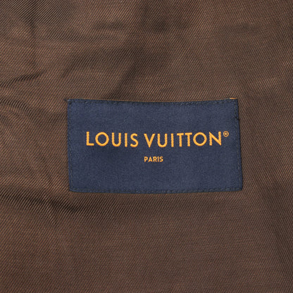 モノグラムエンボスド オーバーシャツ ジャケット コットン ブラウン ルイヴィトン アウター LOUIS VUITTON