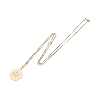 カメリア ココマーク サークル ネックレス GP ピンク 06P シャネル アクセサリー CHANEL