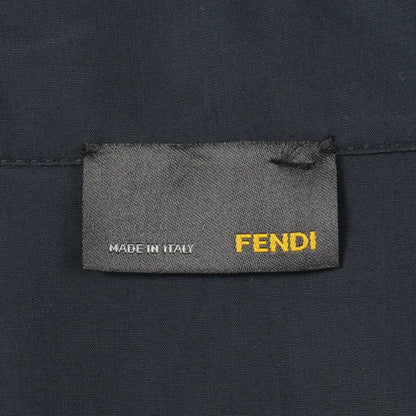 ストライプ 切替 シャツワンピース ウール ネイビー フェンディ ワンピース FENDI