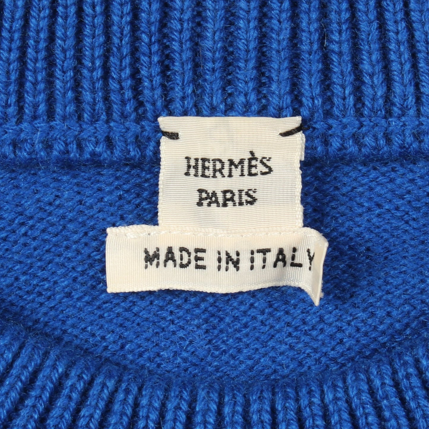 FUNNY ICE CREAM 半袖 ニット カシミヤ ブルー エルメス トップス HERMES