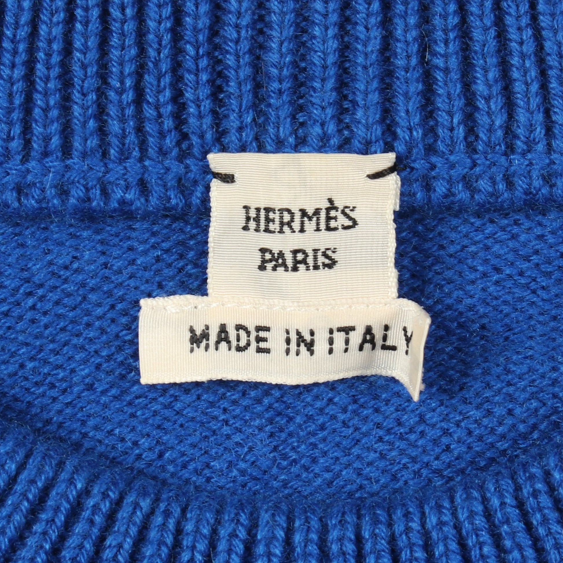 FUNNY ICE CREAM 半袖 ニット カシミヤ ブルー エルメス トップス HERMES