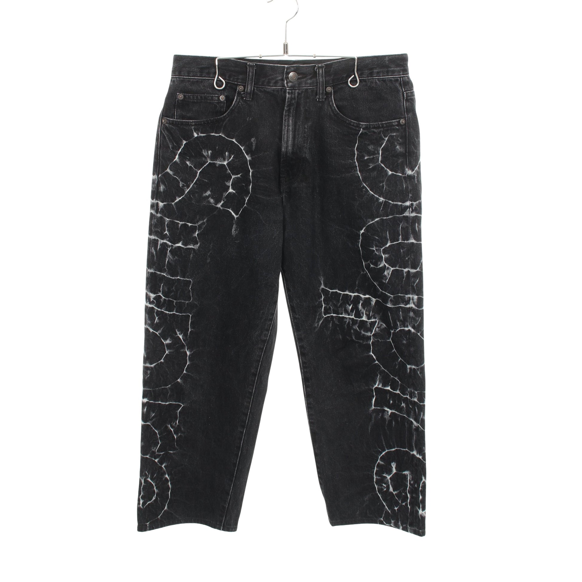 shibori loose fit jean デニムパンツ コットン ブラック シュプリーム ボトムス Supreme